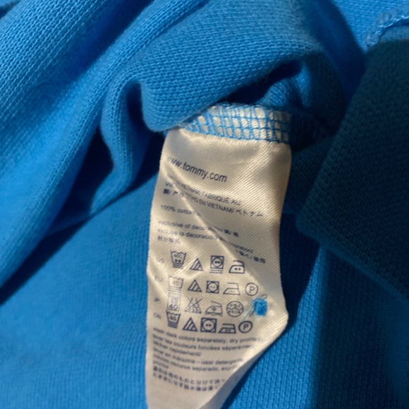 Tommy Hilfiger custom fit  blue polo shirt size M men’s - Picture 4 of 4
